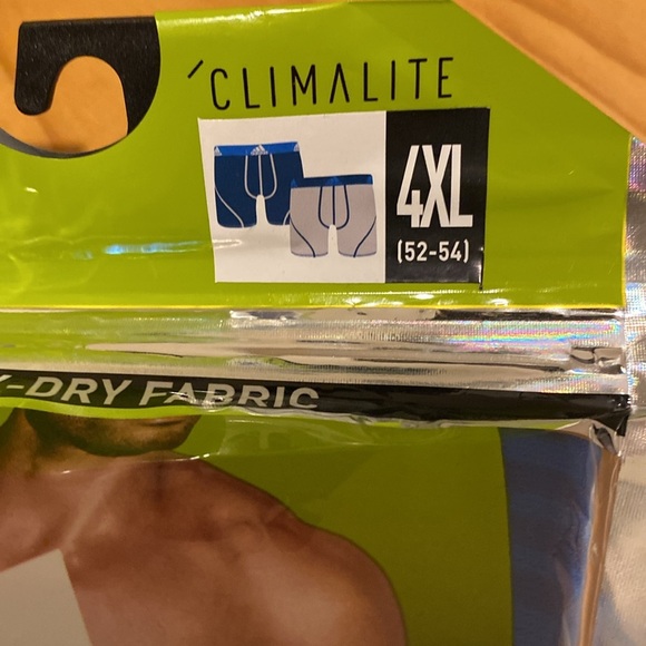ADIDAS PERFORMANCE MENS UNDERWEAR BOXER BRIEFS SIZE 4xl 4 XL BRAND NEW - Picture 2 of 4